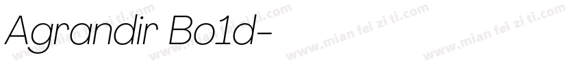 Agrandir Bo1d字体转换